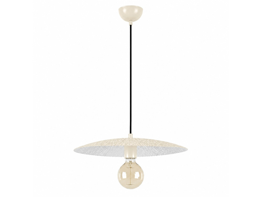 Metall-Hängeleuchte „Soleil“ – 39 x 39 cm – Beige