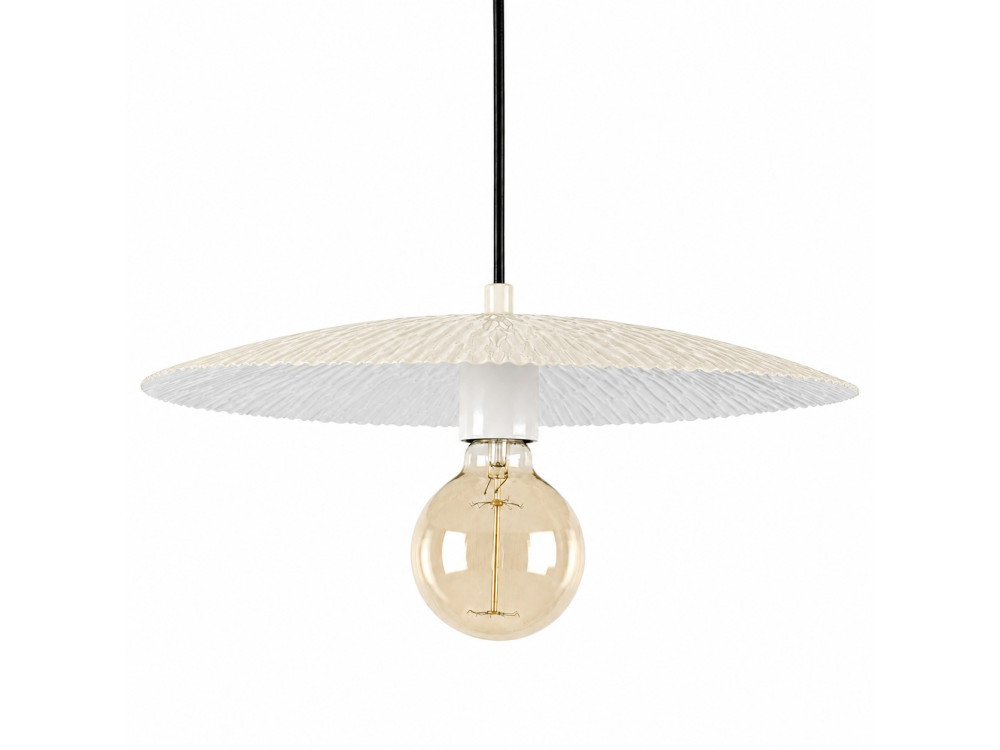 Metall-Hängeleuchte „Soleil“ – 39 x 39 cm – Beige