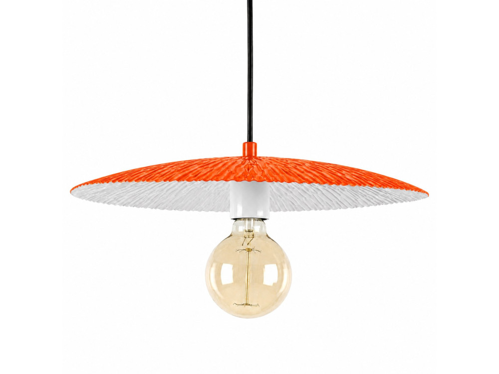 Metall-Hängeleuchte „Soleil“ – 39 x 39 cm – Orange