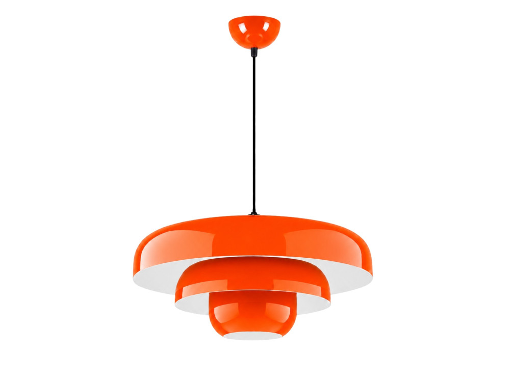 Metall-Hängeleuchte „Layer“ – 43 x 43 cm – Orange