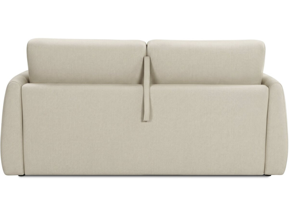 Express-Schlafsofa „Aurelie“ – Matratzenhöhe 18 cm – Liegefläche 140 cm – 3-Sitzer – Beige