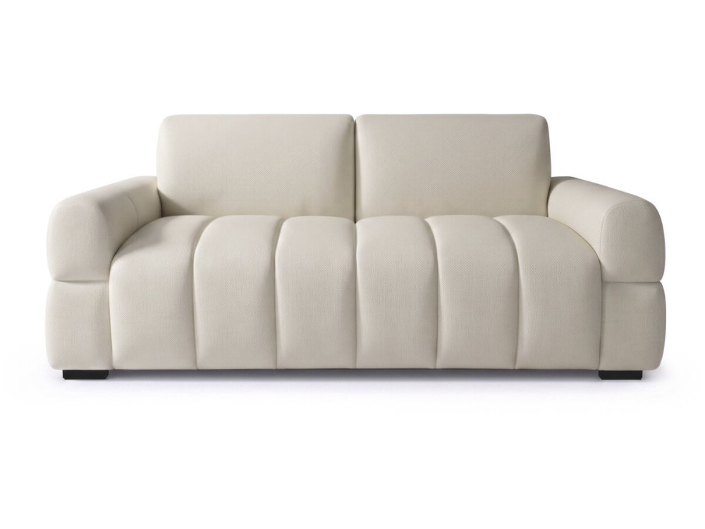 Express-Schlafsofa „Zoé“ – Matratze 18 cm – Liegefläche 140 cm – 3-Sitzer – Beige