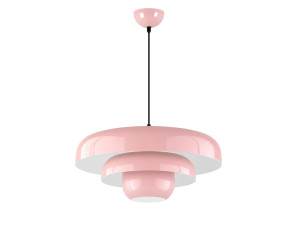 Metall-Hängeleuchte „Layer“ – 43 x 43 cm – Rosa