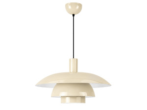 Metall-Hängeleuchte „Layer“ – 45 x 45 cm – Beige