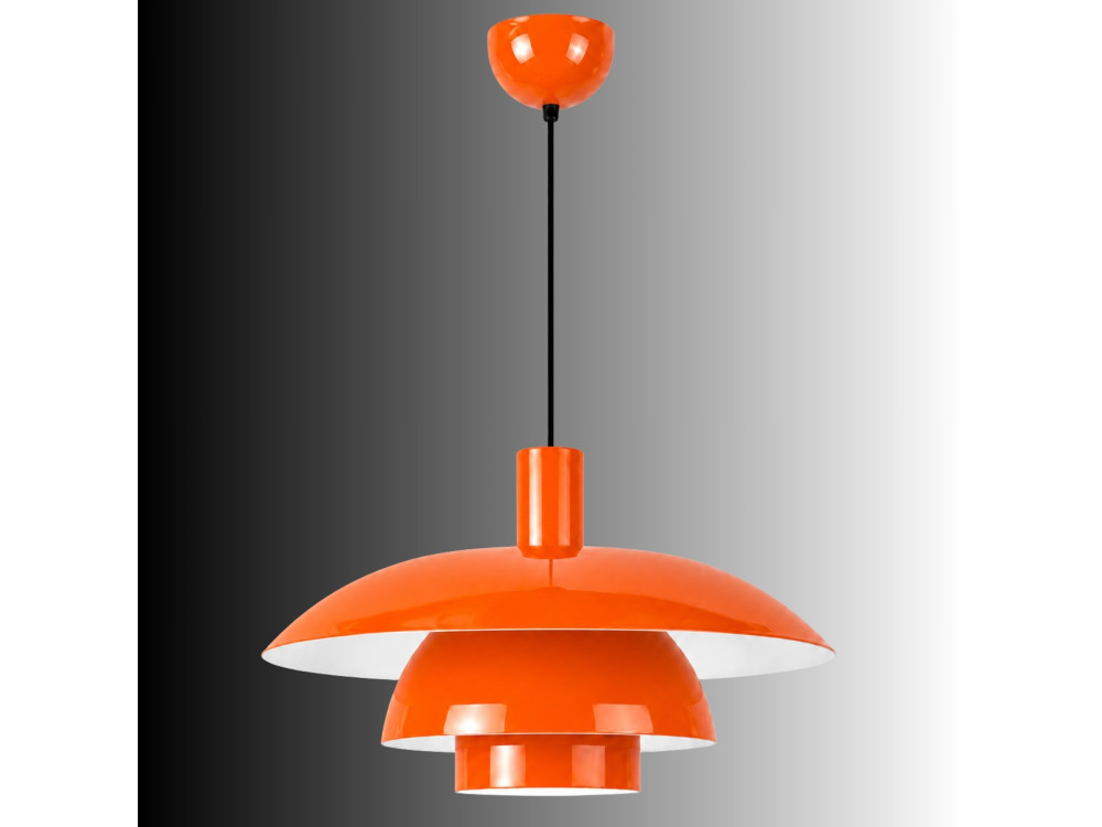 Metall-Hängeleuchte „Layer“ – 45 x 45 cm – Orange