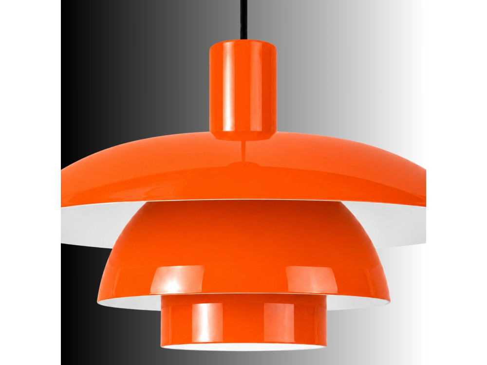 Metall-Hängeleuchte „Layer“ – 45 x 45 cm – Orange