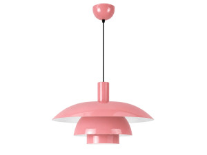 Metall-Hängeleuchte „Layer“ – 45 x 45 cm – Rosa