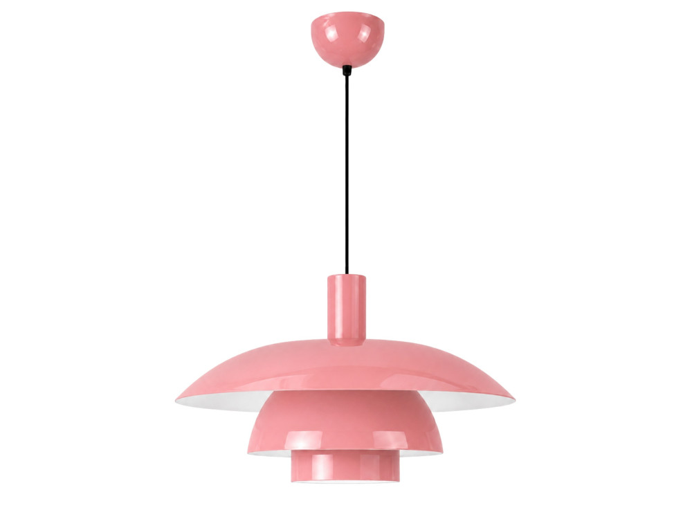 Metall-Hängeleuchte „Layer“ – 45 x 45 cm – Rosa