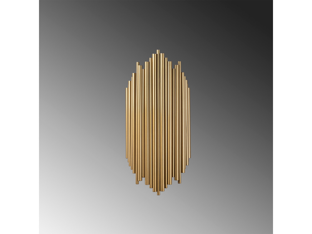 Wandleuchte aus Metall „Kara“ – 18 x 8 cm – Gelb