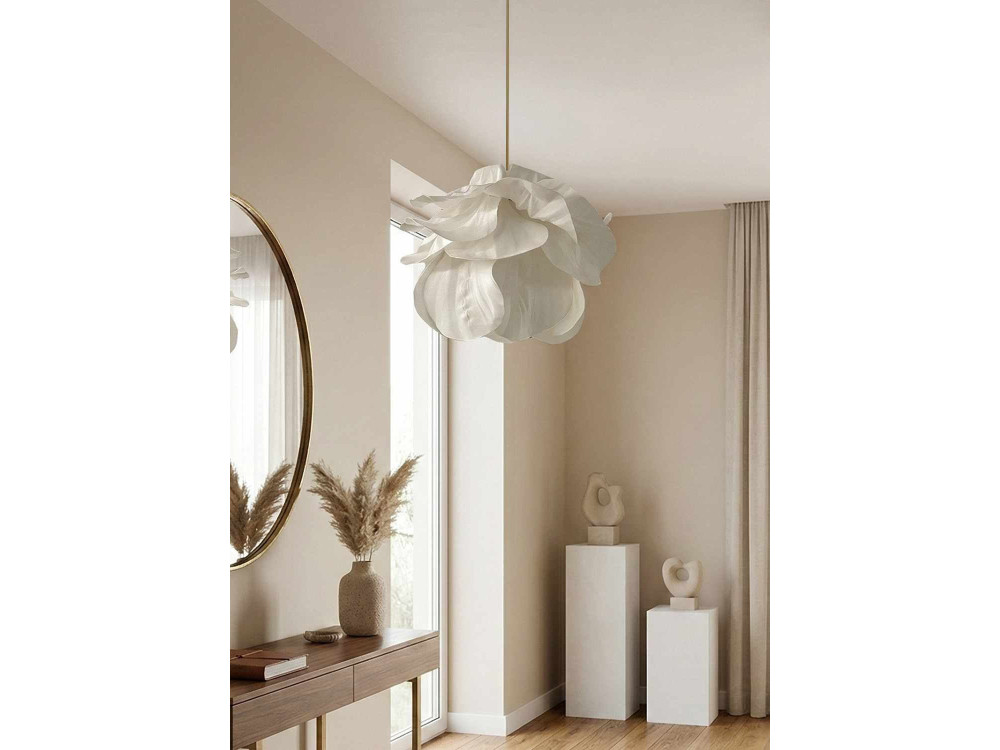 Hängeleuchte aus Kunststoff „MOD0007“ – 48 x 48 cm – Weiß