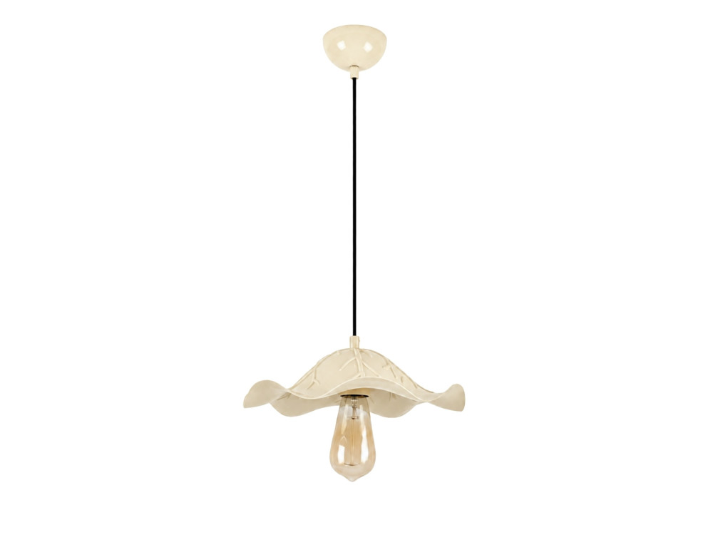 Metall-Hängeleuchte „Liana“ – 29 x 29 cm – Beige