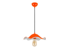 Metall-Hängeleuchte „Liana“ – 29 x 29 cm – Orange