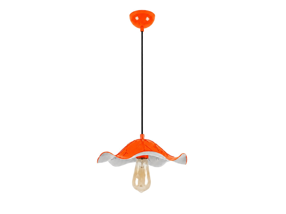 Metall-Hängeleuchte „Liana“ – 29 x 29 cm – Orange