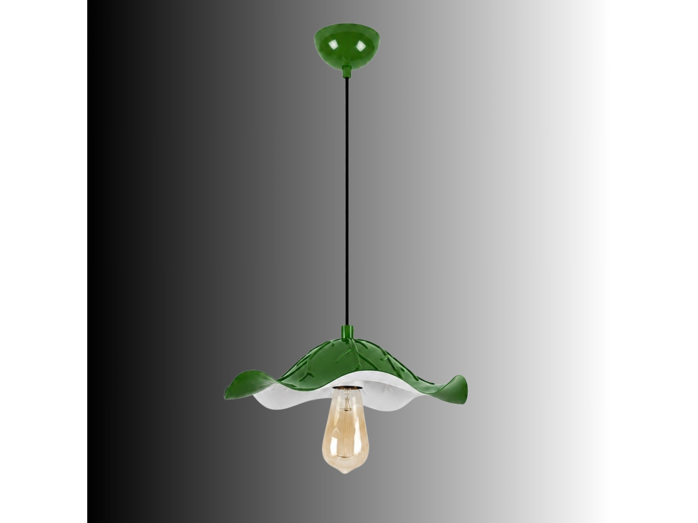 Metall-Hängeleuchte „Liana“ – 29 x 29 cm – Hellgrün