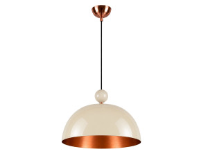 Metall-Hängeleuchte „Bubble“ – 40 x 40 cm – Beige