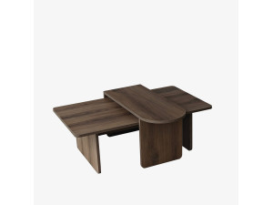 Couchtisch-Set aus Holz „Paris“ 105 x 60 x 35 cm – Bronze