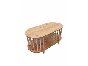 Holz-Couchtisch „Peka-0111“ – 90 x 43 x 45 cm – Kiefer