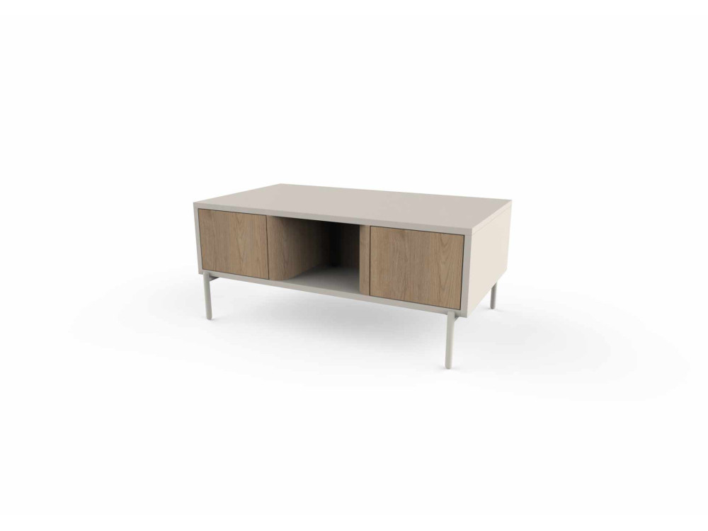 Holz-Couchtisch „VENTRO“ – 100 x 42 x 60 cm – Steingut