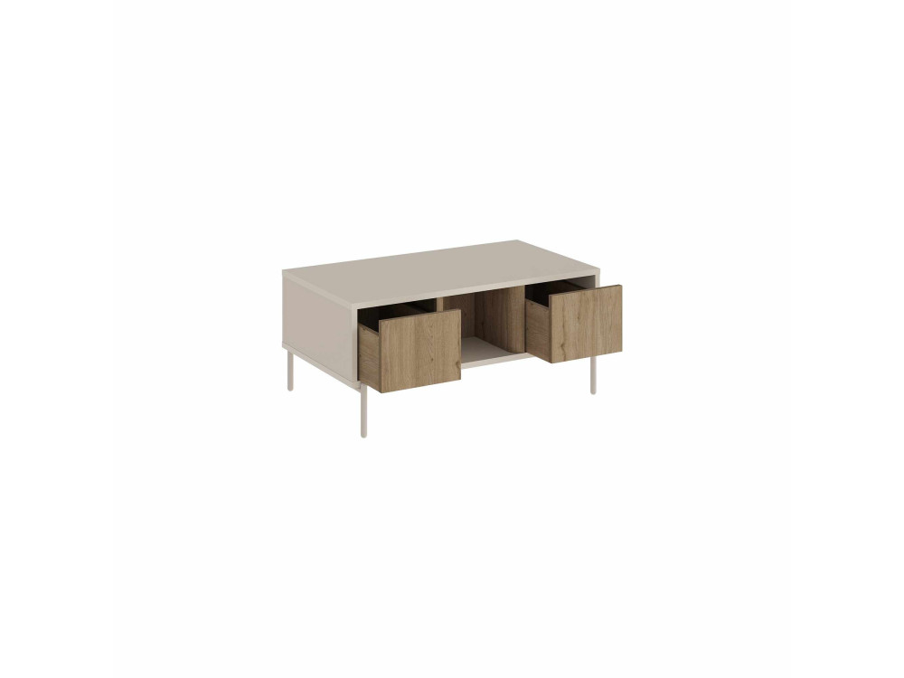 Holz-Couchtisch „VENTRO“ – 100 x 42 x 60 cm – Steingut