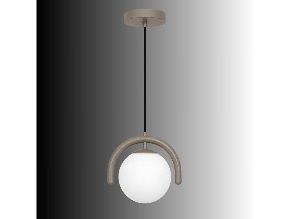 Metall-Hängeleuchte „GEDIK-20441“ – 20 x 20 cm – Grau