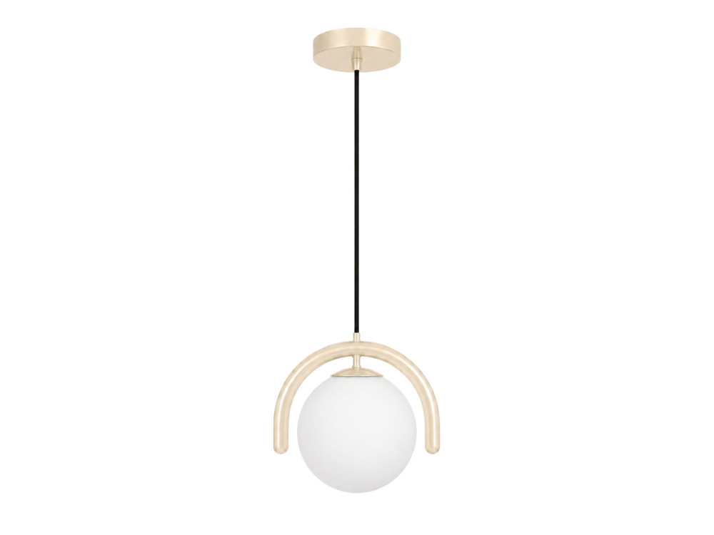Metall-Hängeleuchte „GEDIK-20441“ – 20 x 20 cm – Beige