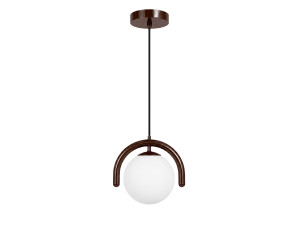 Metall-Hängeleuchte „GEDIK-20441“ – 20 x 20 cm – Braun
