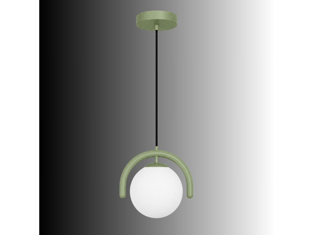 Metall-Hängeleuchte „GEDIK-20441“ – 20 x 20 cm – Mintgrün