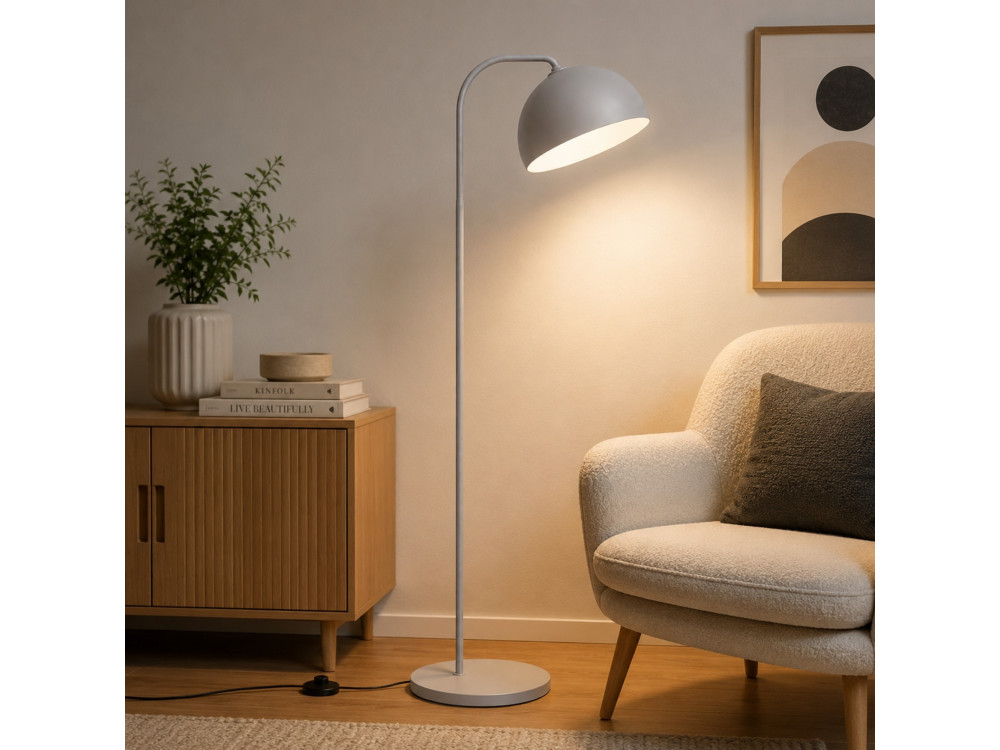 Metall-Stehlampe „Yaka“ – 51 x 51 cm – Grau