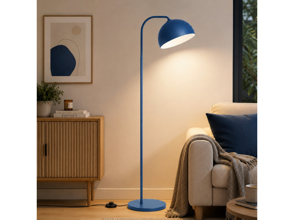 Metall-Stehlampe „Yaka“ – 51 x 51 cm – Blau