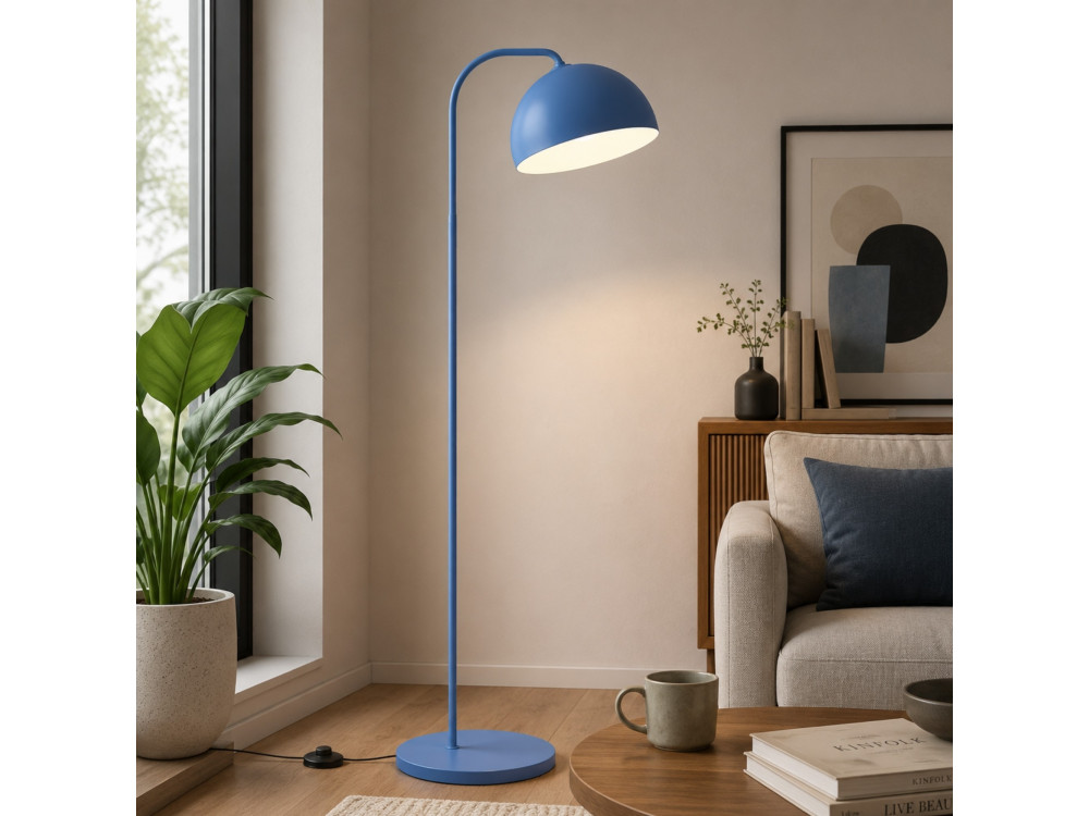 Metall-Stehlampe „Yaka“ – 51 x 51 cm – Blau