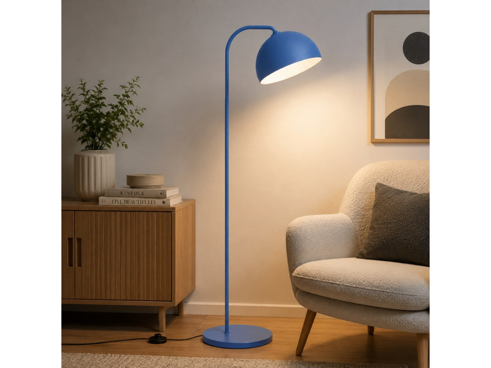 Metall-Stehlampe „Yaka“ – 51 x 51 cm – Blau