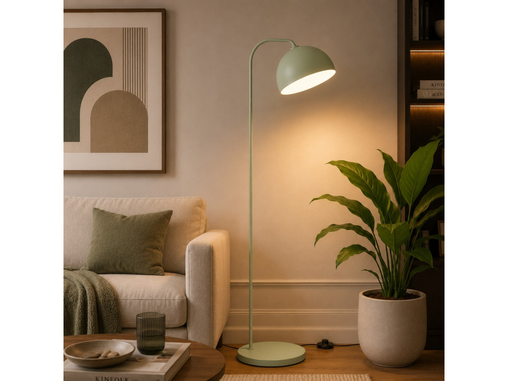 Metall-Stehlampe „Yaka“ – 51 x 51 cm – Mintgrün