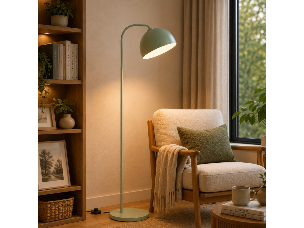 Metall-Stehlampe „Yaka“ – 51 x 51 cm – Mintgrün