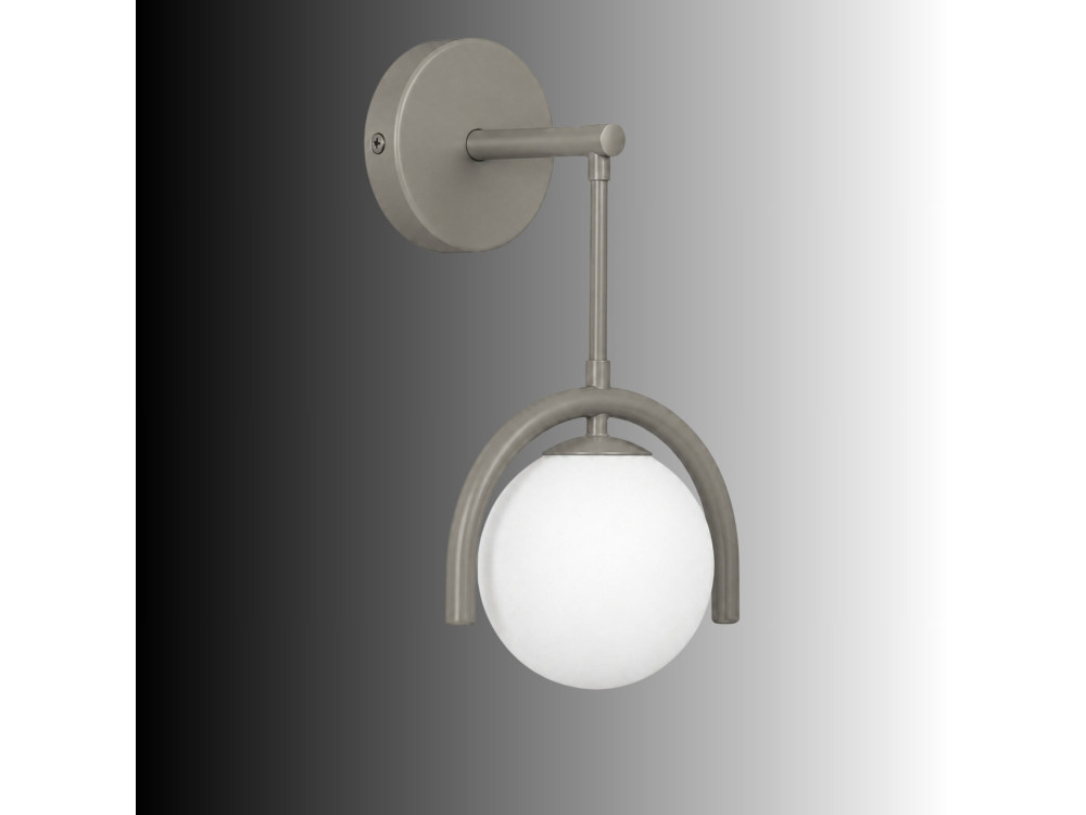 Wandleuchte aus Metall „GEDIK-20445“ – 20 x 20 cm – Grau