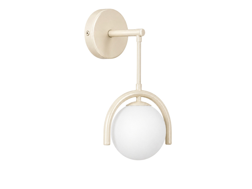 Wandleuchte aus Metall „GEDIK-20445“ – 20 x 20 cm – Beige
