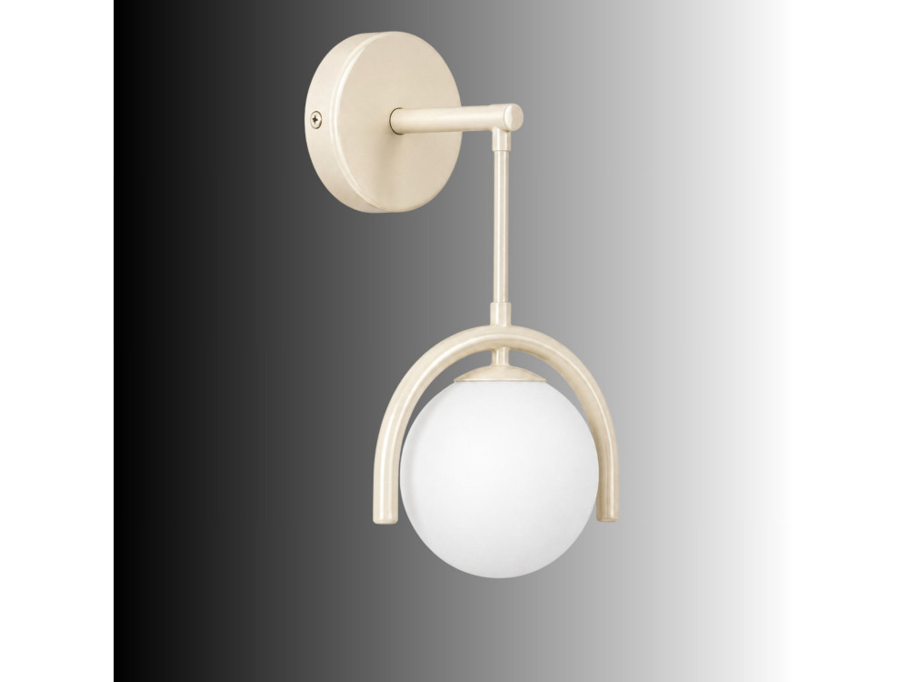 Wandleuchte aus Metall „GEDIK-20445“ – 20 x 20 cm – Beige