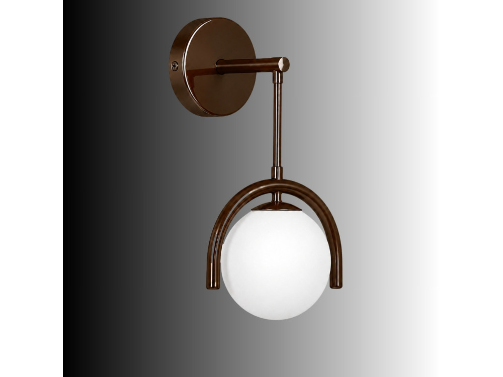 Wandleuchte aus Metall „GEDIK-20445“ – 20 x 20 cm – Braun