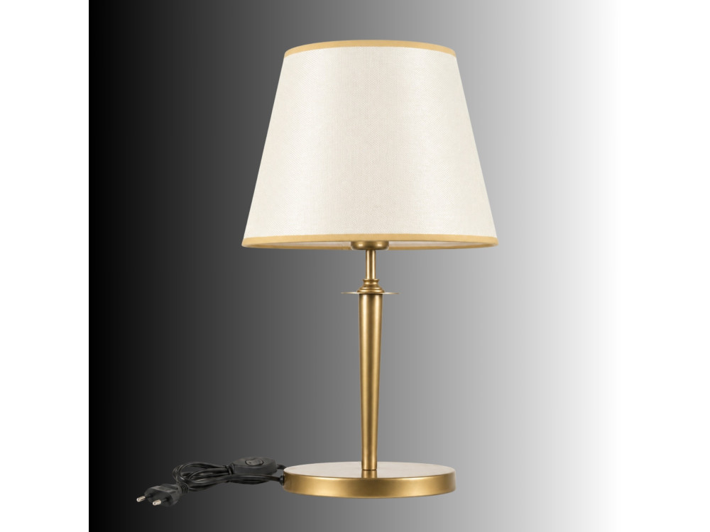 Tischlampe aus Metall „Milano“ – 31 x 31 cm – Beige