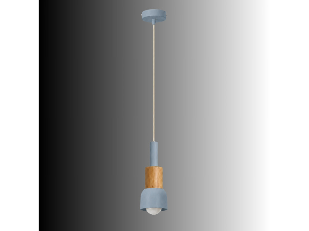 Metall-Hängeleuchte „Elwood“ – 10 x 25 cm – Blau