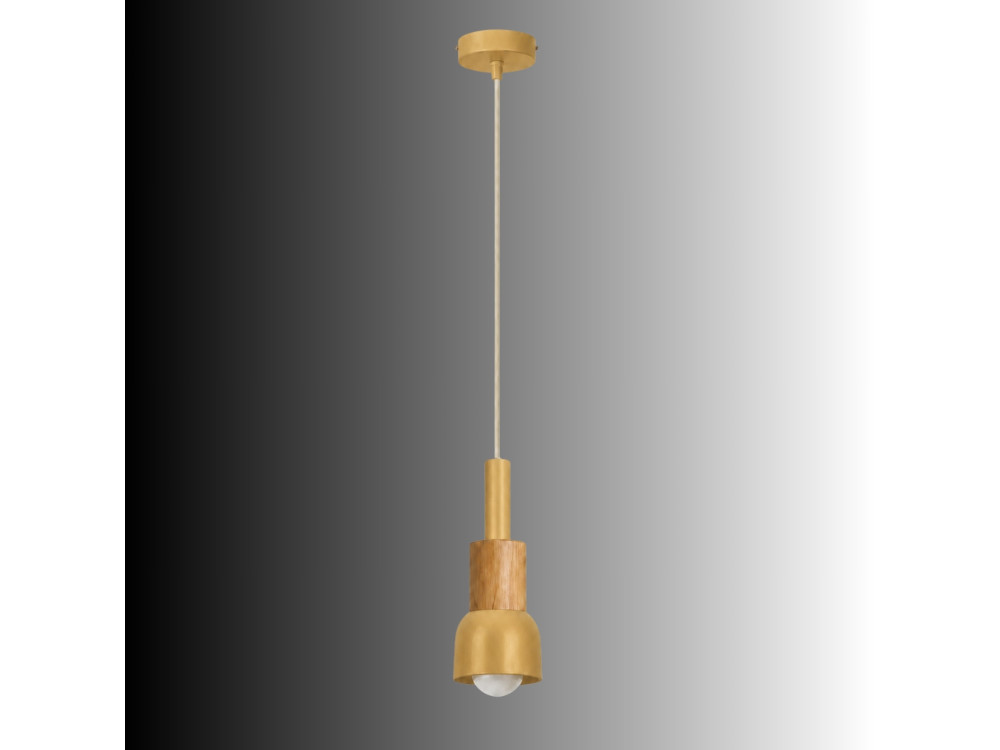 Metall-Hängeleuchte „Elwood“ – 10 x 25 cm – Gelb