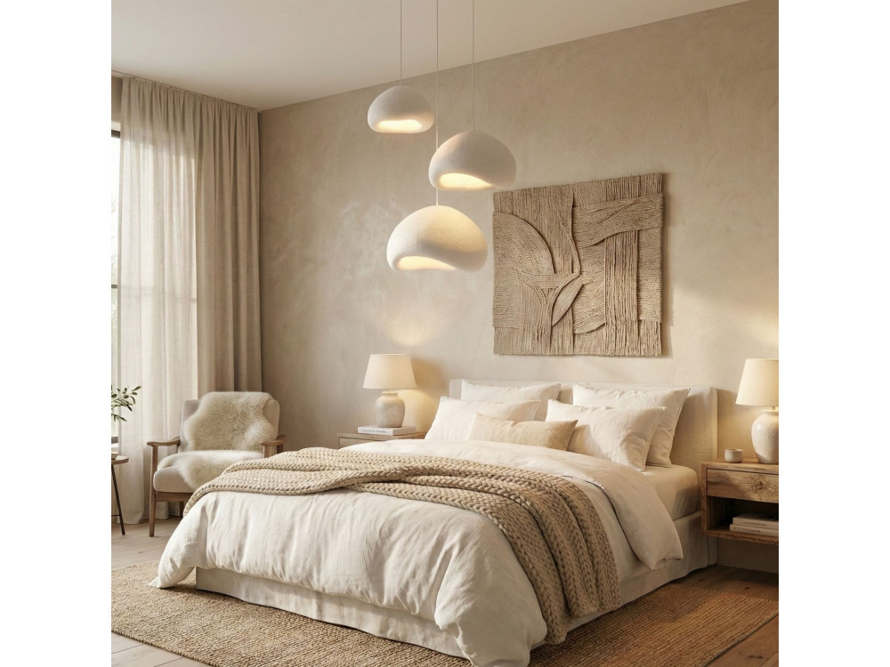 Metall-Kronleuchter „Loval“ – Höhenverstellbar 50–115 cm – Weiß