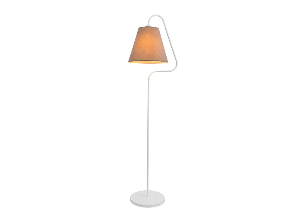 Metall-Stehlampe „Altur“ – 45 x 35 x 162 cm – Weiß