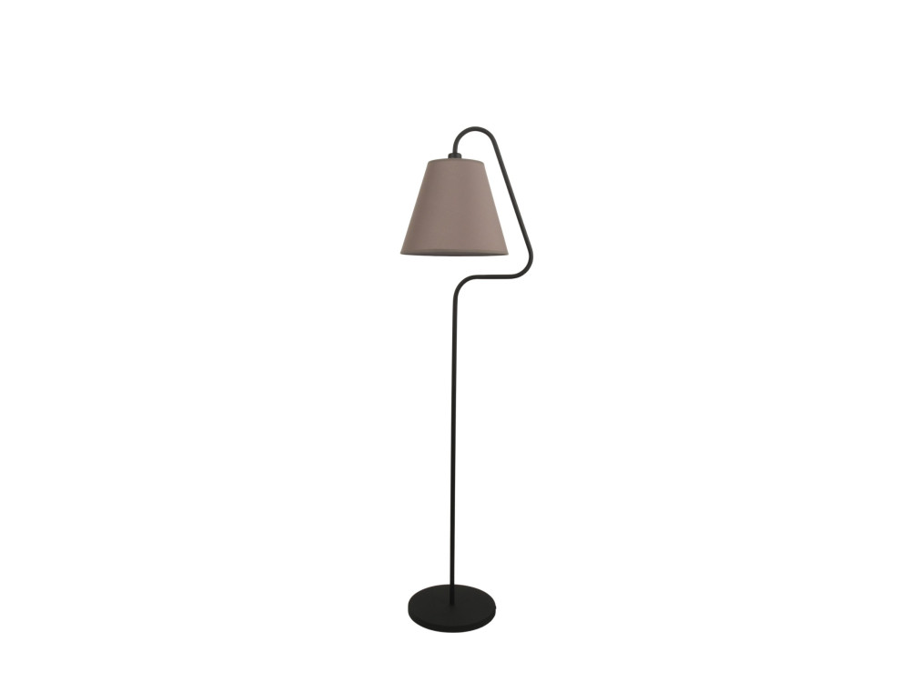 Metall-Stehlampe „Altur“ – 45 x 35 x 162 cm – Schwarz