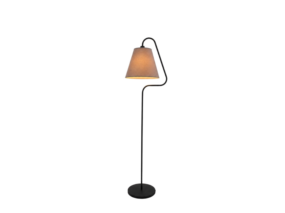 Metall-Stehlampe „Altur“ – 45 x 35 x 162 cm – Schwarz