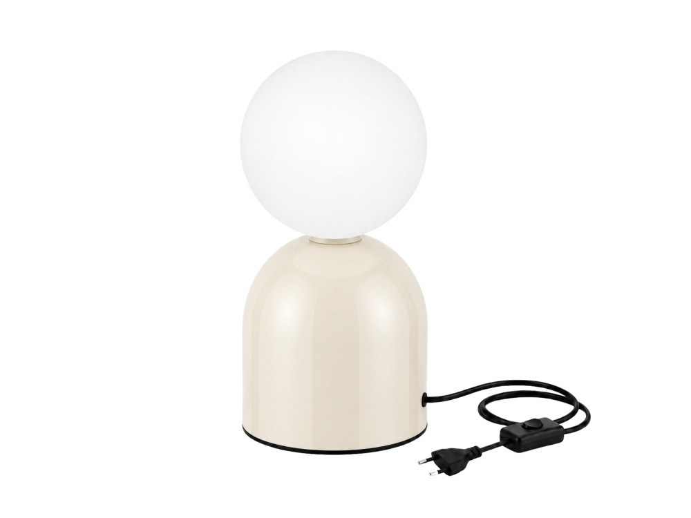 Tischlampe aus Metall „Pupa“ – 14 x 14 x 25 cm – Beige