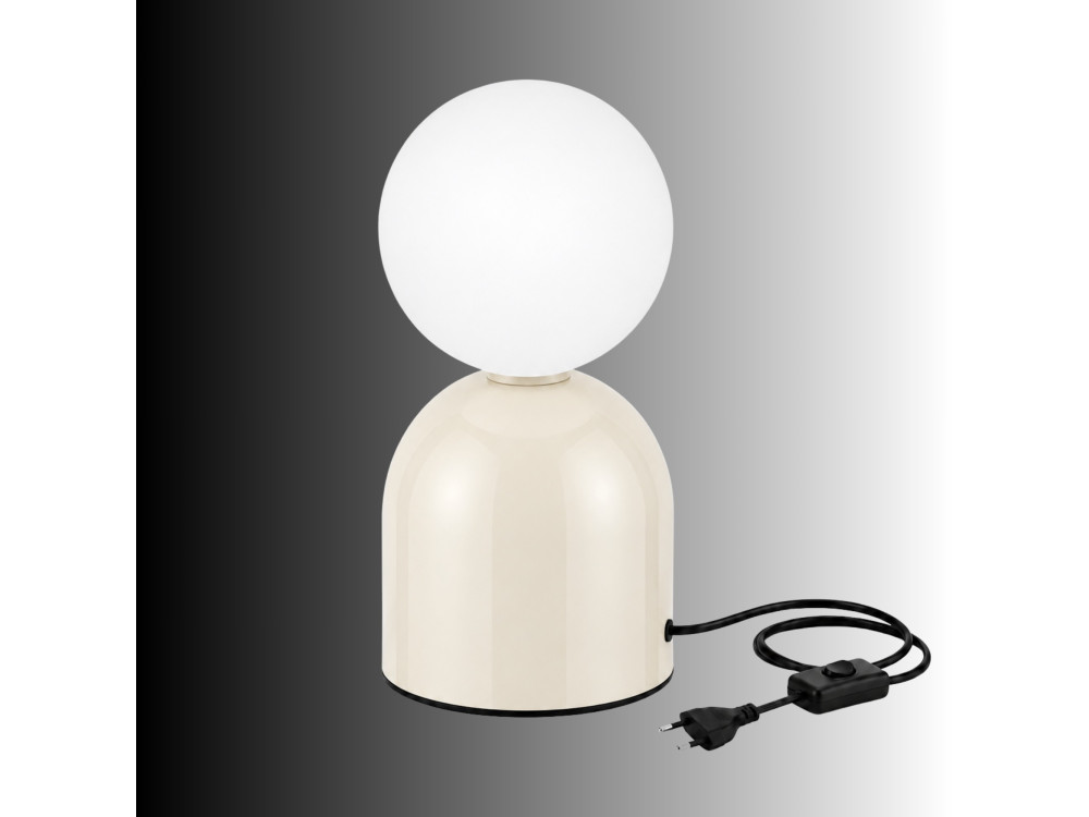 Tischlampe aus Metall „Pupa“ – 14 x 14 x 25 cm – Beige
