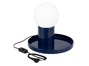 Tischlampe aus Metall „Tray“ – 20 x 20 x 17 cm – Blau