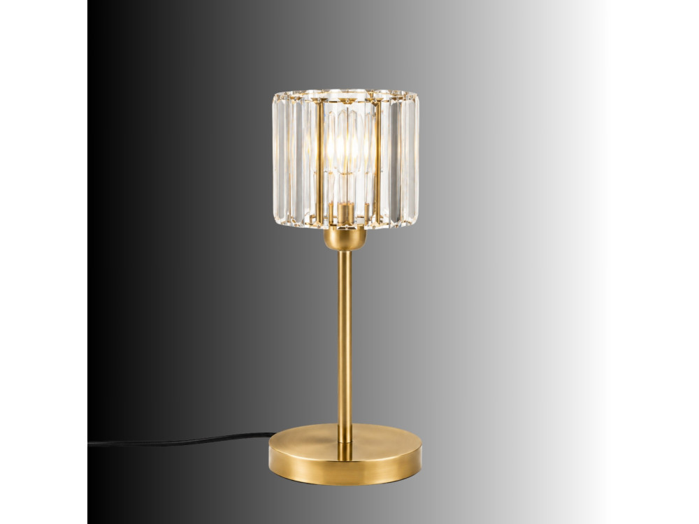Tischlampe aus Metall „Yakops“ – 17 x 17 x 50 cm – Gelb