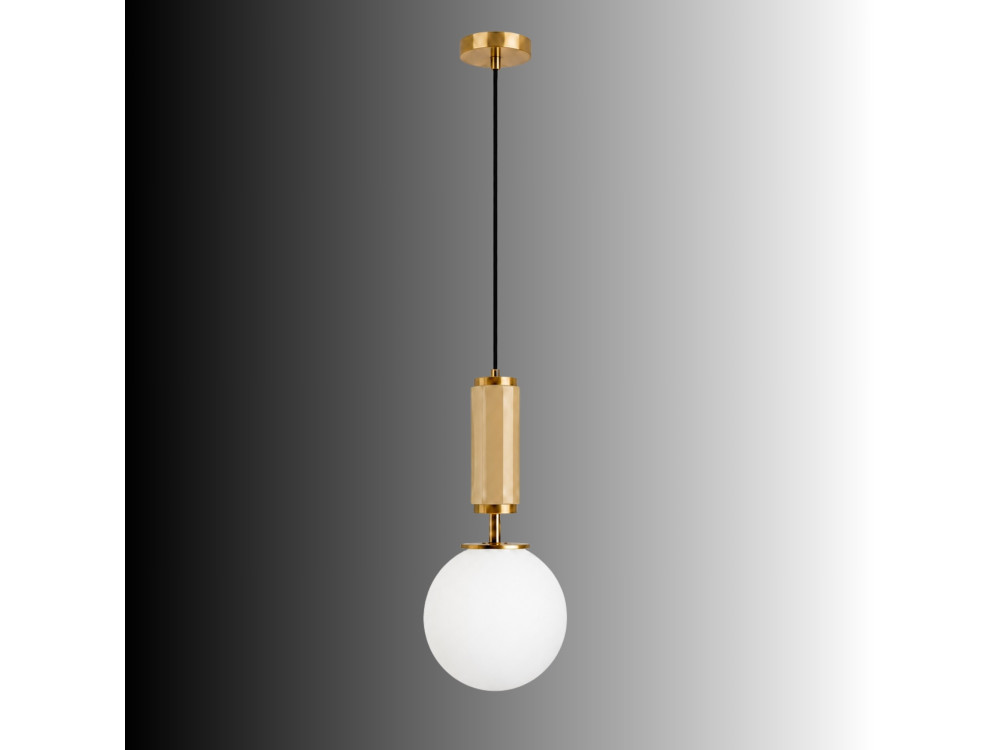 Metall-Hängeleuchte „Moira“ – 15 x 15 x 120 cm – Gelb