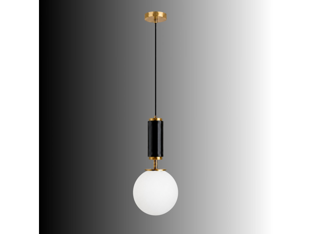 Metall-Hängeleuchte „Moira“ – 15 x 15 x 120 cm – Schwarz